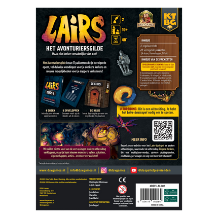 Lairs: Het Avonturiersgilde uitbreiding (NL) [PRE ORDER]